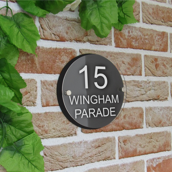 Round House Number Plaque (180mm x180mm)